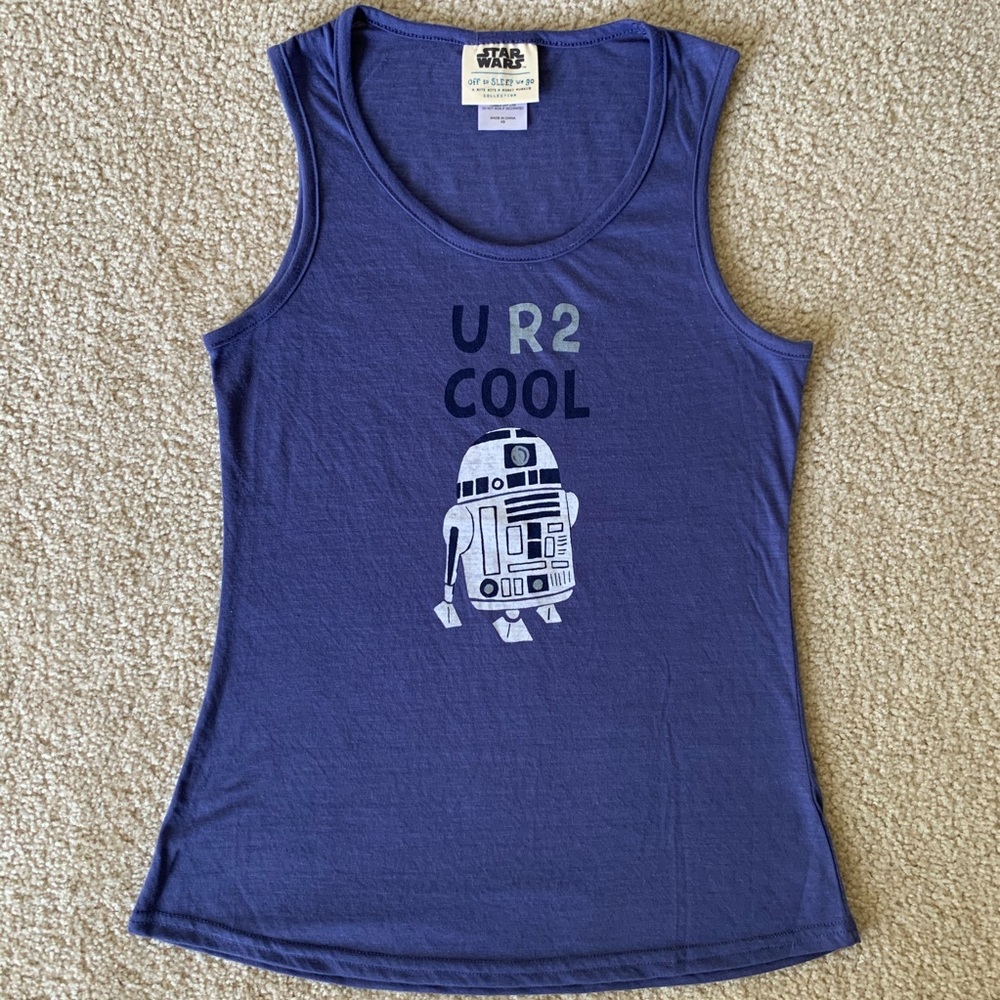 Munki Munki Star Wars Sleep Tank R2D2 XS